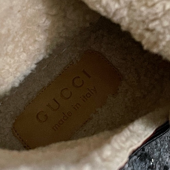 Gucci Brogue Boot. Mens Sz 12. Wool lined - Picture 4 of 5